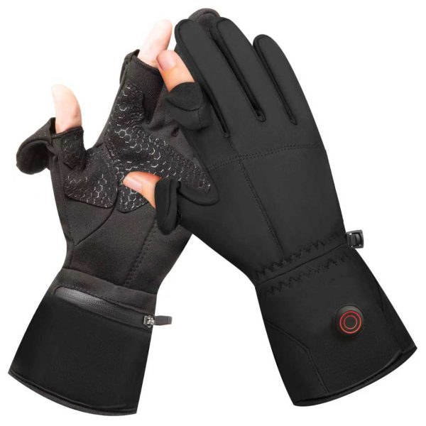 JHG27 Wholesale Dual-Sided Heated Gloves - Flip-Cap Thumb and Index Finger - Precision Gear