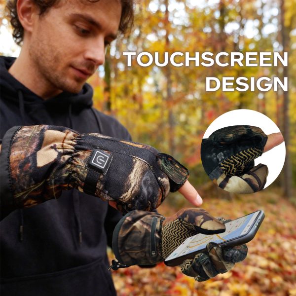 JHG15 High-Sensitivity Interaction - Professional Camo Gloves for GPS and Camera