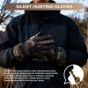 JHG15 Silent Hunting Gloves - Noise-Dampening Quiet-Shell Camo Fabric