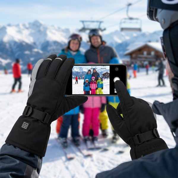 JHG11 Sensitive Touchscreen Heated Gloves - Reliable Device Control in Winter Conditions