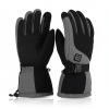JHG13 Professional Heather Gray Heated Gloves - Front and Back View