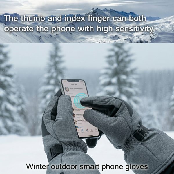 JHG14 Smartphone Compatible Heated Gloves - High-Sensitivity Winter Tech