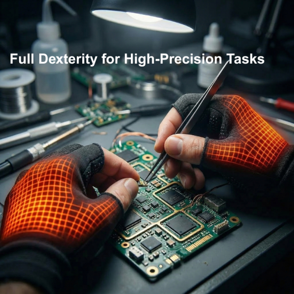 JHG19 Technical Heated Gloves - Full Dexterity for Precision Repair Tasks