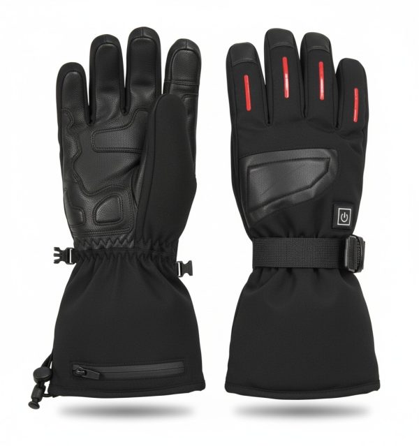 JHG21 Professional Goatskin Heated Gloves - Premium Black Leather Overview
