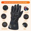 JHG23 Heated Motorcycle Gloves Features - Carbon Fiber Shell and Waterproof Membrane