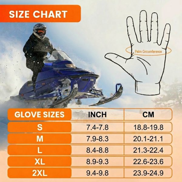 JHG23 Size Chart and Snowmobiling Application - S to 2XL Fit Guide