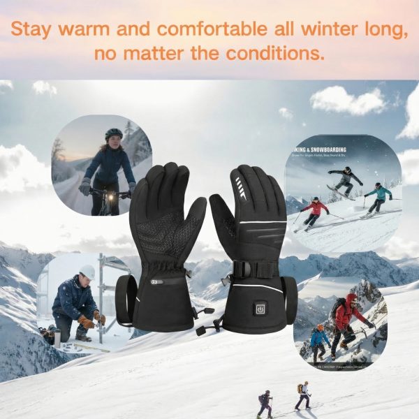 JHG28 Versatile Heated Gloves for Skiing Cycling and Industrial Construction Work