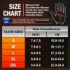 JHG28 Heated Gloves Size Chart - S to 2XL Professional Measurement Guide