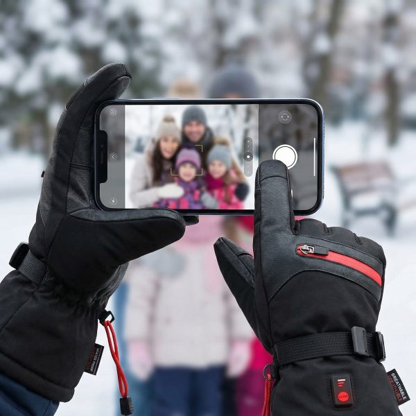 JHG29 Sensitive Touchscreen Performance - Using Smartphone in Snow with Heated Sport Gloves