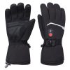 JHG30 Wholesale Heated Ski Gloves - Professional Black Waterproof Exterior - Factory Source