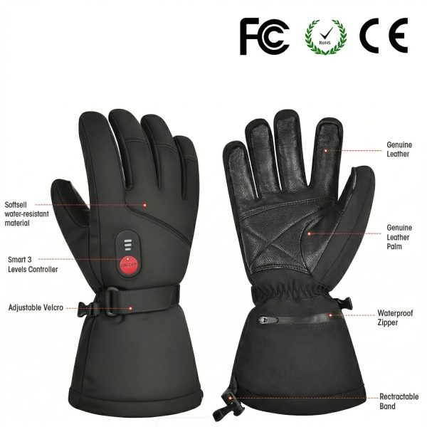 JHG34 Technical Callouts - Genuine Leather Palm and Waterproof Construction
