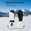 JHG35 Alpine Skiing Performance - Professional White & Black Mitten Design