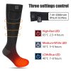 JHS01 3-Level Settings Control - 7.4V 2200mAh Battery Heated Socks - 65C 50C 40C