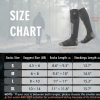 JHS05 Heated Socks Size Chart - S M L XL Measurement and Thickness Warning