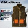 JHV01 Technical Specs - Fleece Heated Vest 3 Heat Levels 70C 60C 50C Infrared Tech