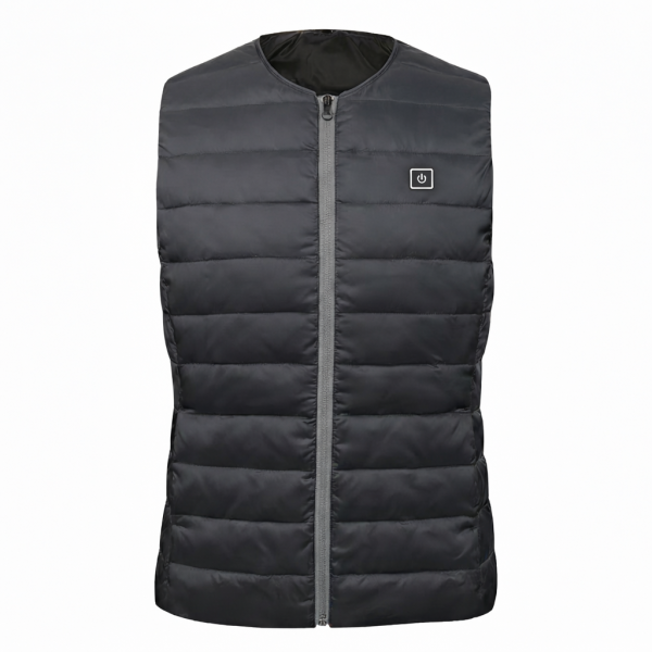JHV13 Wholesale Collarless Heated Vest - 100% Polyester Windproof Liner