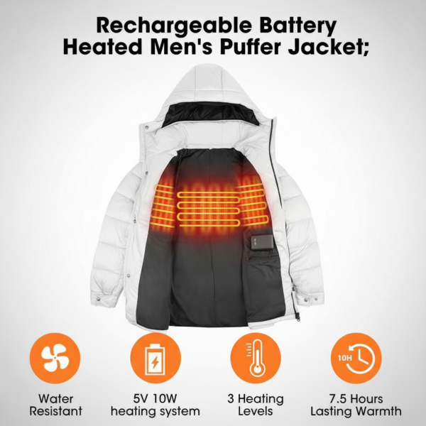 JHV15 Internal 5V 10W Heating System - Rechargeable Battery Power Solution