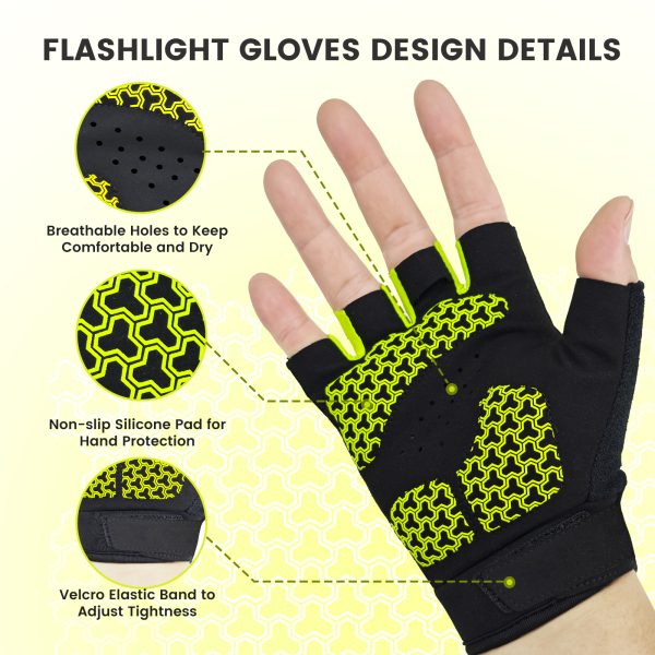 JLG01 Design Details - Breathable Mesh and Non-slip Silicone Palm