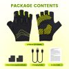 JLG01 Package Contents - LED Gloves Rechargeable Batteries and Charging Cable