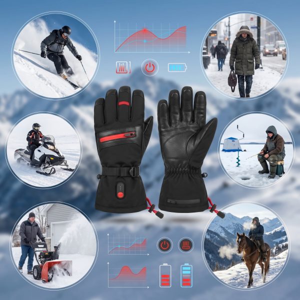 JHG42 heated work gloves for industrial and outdoor use