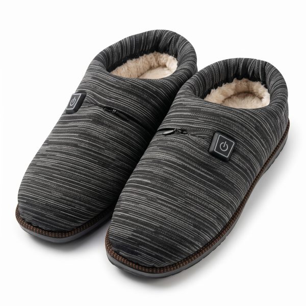 JHB02 smart heated slippers front pair view