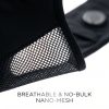Close-up of J ONE's breathable nano-mesh technology used in JHS06 ultra-thin heated sock liners.