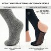 Comparison of J ONE JHS06 ultra-thin heated sock liners vs traditional bulky heated socks for professional use.