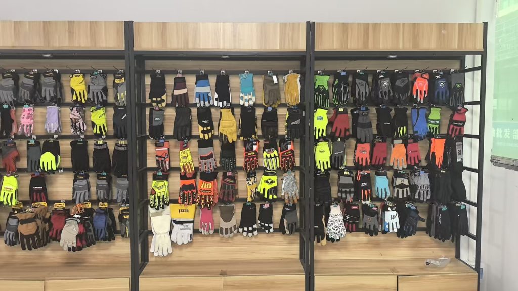 Wearable heating product samples including heated socks and heated clothing prototypes displayed for OEM review