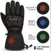 JHG45 heated motorcycle gloves three heat settings with temperature control display