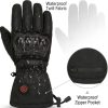 JHG45 waterproof heated motorcycle gloves showing water resistance performance