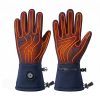 jhg44-dual-sided-heated-gloves-heating-zones-diagram JHG44 dual-sided heated gloves heating zones diagram showing palm, back of hand, and fingers heating coverage