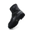 JHB07 heated tactical boot angled view showing outsole tread and side power button
