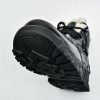 JHB09 Men's Heated Boots - Anti-Slip Sole Close-Up JHB09 men's heated boot outsole close-up showing deep lug anti-slip tread
