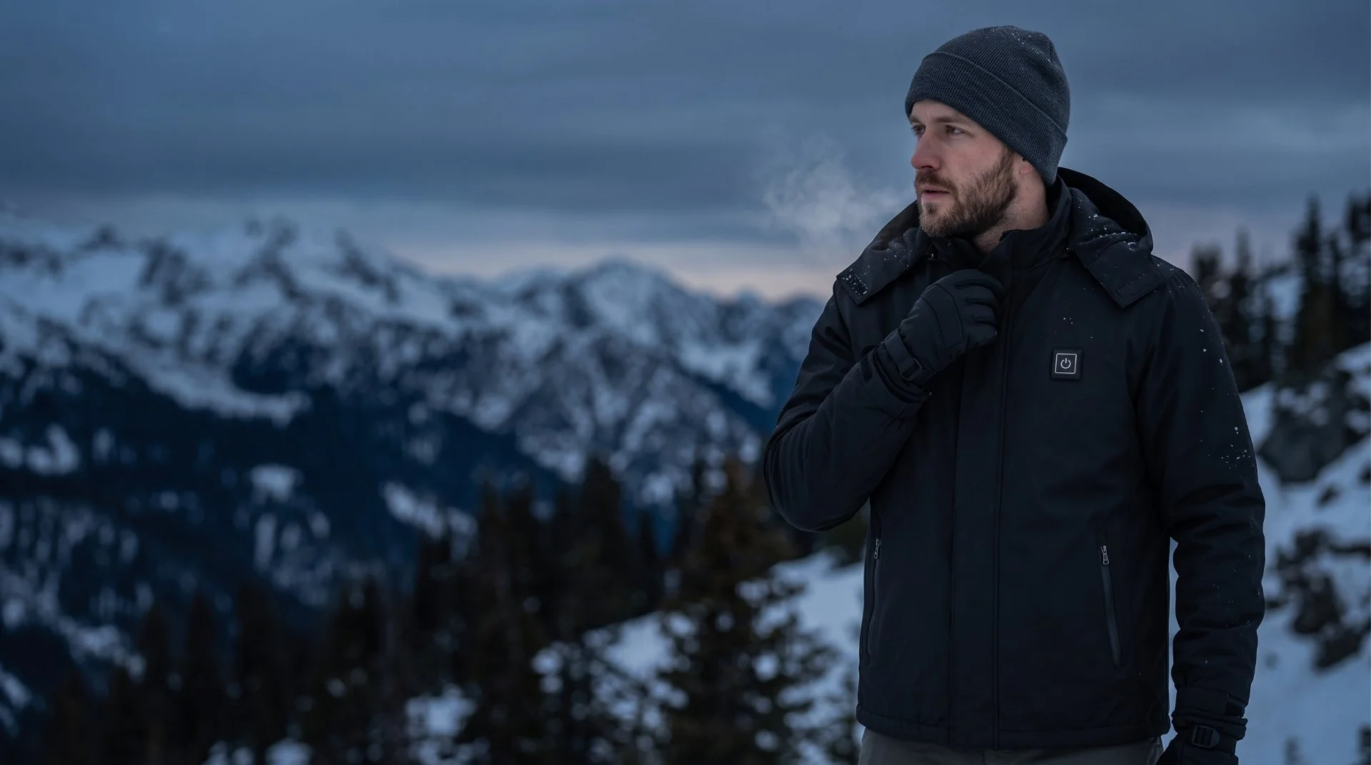 J ONE heated clothing with integrated heating for cold outdoor conditions