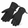 JHG43 dual-sided three-zone heated gloves pair showing anti-slip palm dots and touchscreen fingertips