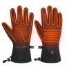 JHG43 heated gloves infrared view showing heating wires covering five fingers and the full back of hand