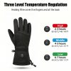 JHG43 heated gloves three temperature levels with heating time and temperature range for each setting
