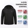 JHJ02B Heated Jacket - 3-Level Temperature Control JHJ02B heated jacket temperature control chart with high, medium, and low levels and runtimes